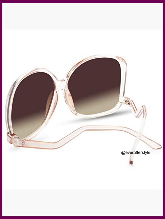 Oversized Square Jackie O Cat Eye Hybrid Butterfly Fashion Sunglasses main image 7